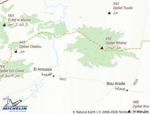 Carte MICHELIN Bou Djelida - ViaMichelin