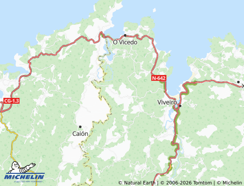 Carte MICHELIN As Mangas - ViaMichelin