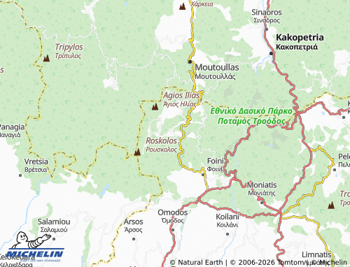 Carte MICHELIN Agios Dimitrios - ViaMichelin