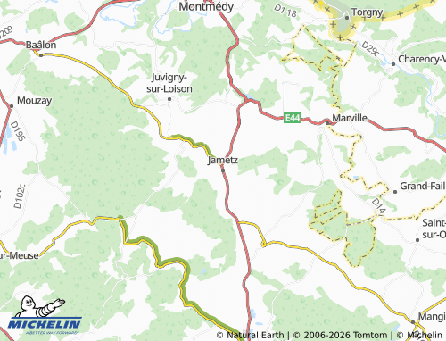 Carte MICHELIN Jametz - ViaMichelin