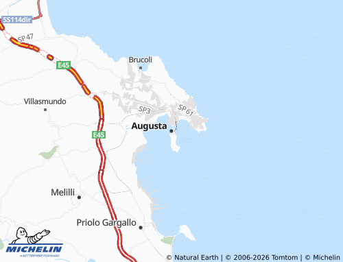 MICHELIN Augusta map - ViaMichelin