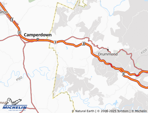 MICHELIN Hammarsdale Rural map - ViaMichelin