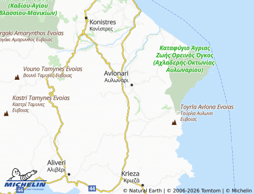 MICHELIN Chania map - ViaMichelin