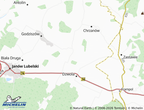 Carte MICHELIN Branewka - ViaMichelin