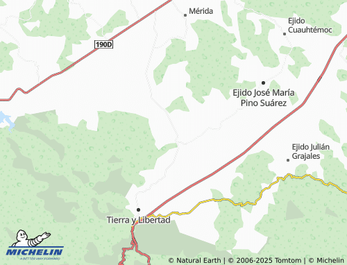 MICHELIN Chiapas Nuevo map - ViaMichelin