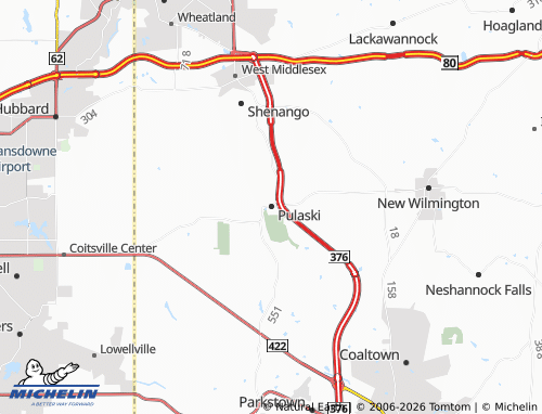 Carte MICHELIN Pulaski - ViaMichelin