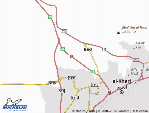 Carte MICHELIN al-Murouj - ViaMichelin