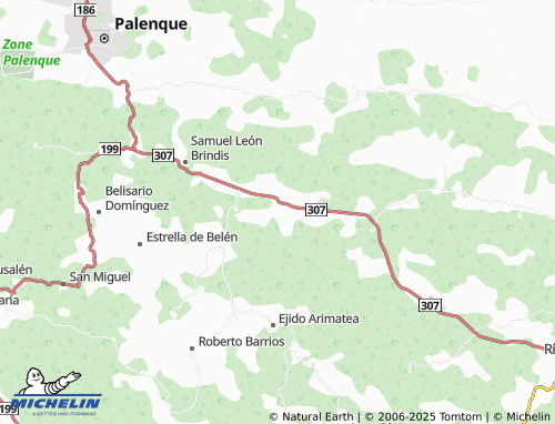 MICHELIN Ejido 20 de Noviembre map - ViaMichelin