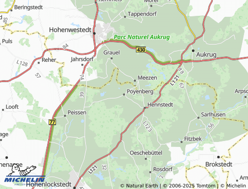 MICHELIN Poyenberg map - ViaMichelin