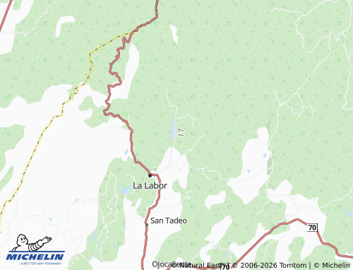 Mapa MICHELIN Presa La Codorniz, Puerta de Fragua - ViaMichelin
