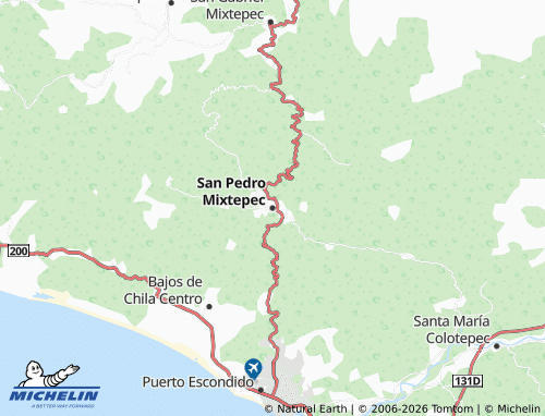MICHELIN San Pedro Mixtepec map - ViaMichelin