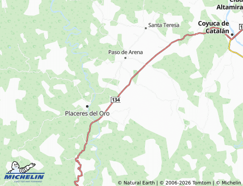 MICHELIN Pocitos de Catana map - ViaMichelin