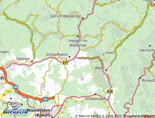 MICHELIN Eichen map - ViaMichelin