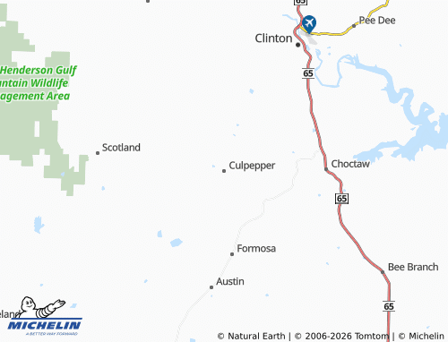 Carte MICHELIN Culpepper - ViaMichelin