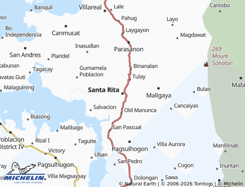 MICHELIN Santa Rita map - ViaMichelin