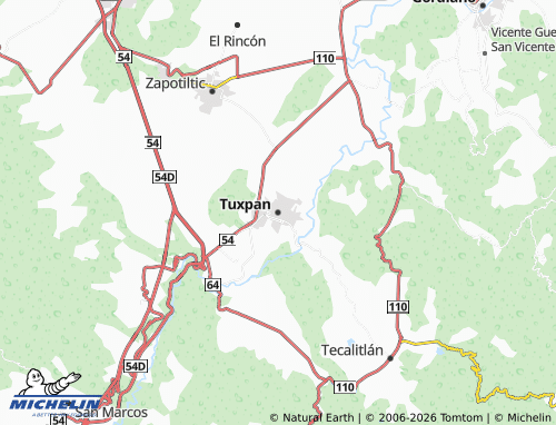 MICHELIN-Landkarte Tuxpan - ViaMichelin