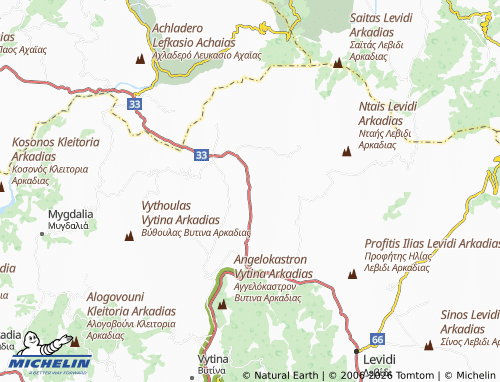 MICHELIN Panagitsa map - ViaMichelin