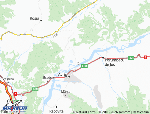 MICHELIN Săcădate map - ViaMichelin