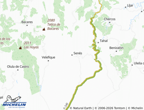 Mappa MICHELIN Senés - ViaMichelin