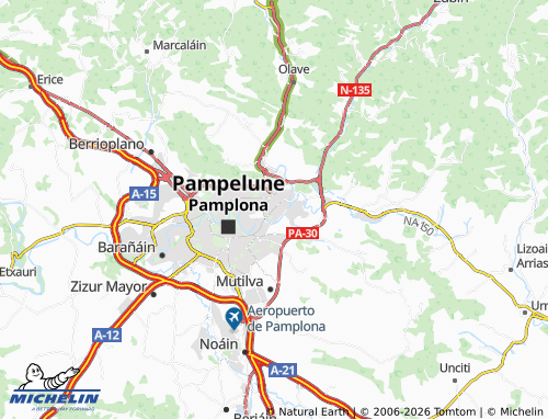 Mappa MICHELIN Burlada - ViaMichelin