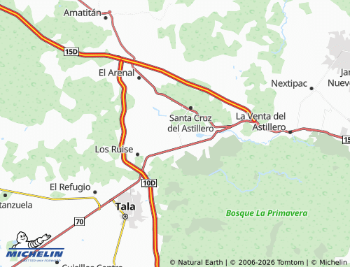 Mappa MICHELIN El Portezuelo - ViaMichelin