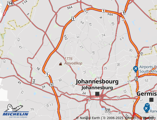 MICHELIN Victory Park Extension 12 map - ViaMichelin