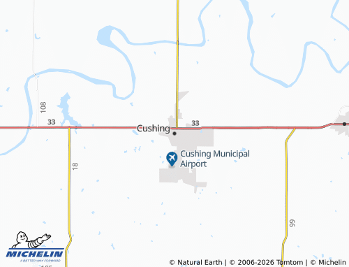 Mappa MICHELIN Cushing - ViaMichelin