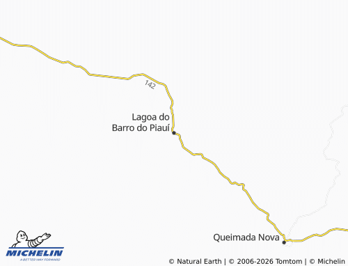 Mapa MICHELIN Lagoa do Barro do Piauí - ViaMichelin