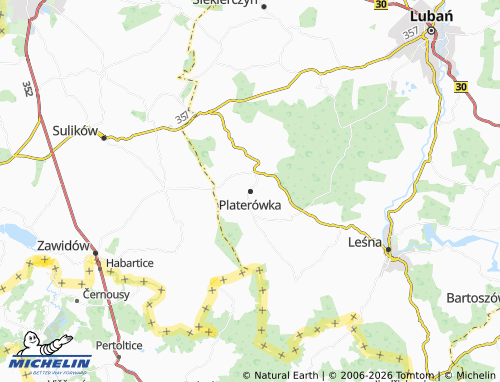 Mappa MICHELIN Platerówka - ViaMichelin