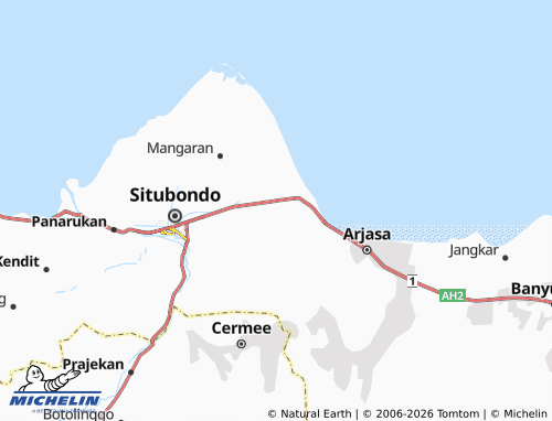 Carte MICHELIN Kapongan - ViaMichelin
