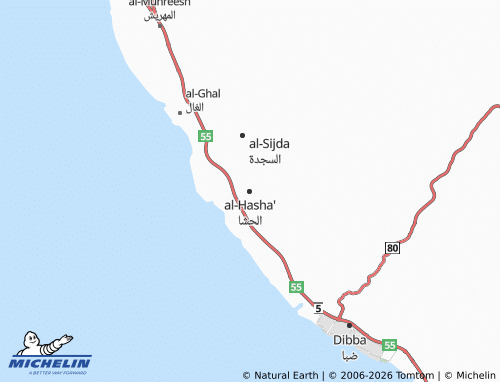 Kaart MICHELIN al-Hasha - ViaMichelin