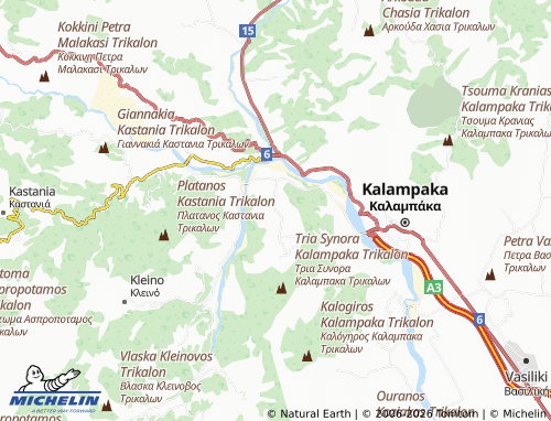 MICHELIN Trifyllia map - ViaMichelin