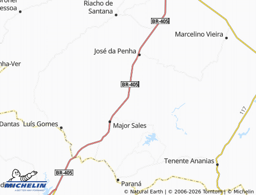 Mappa MICHELIN Major Felipe - ViaMichelin