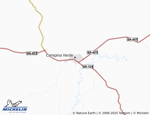 Mapa MICHELIN Campina Verde - ViaMichelin