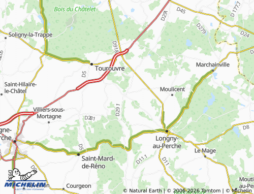 MICHELIN La Bourdonnière map - ViaMichelin