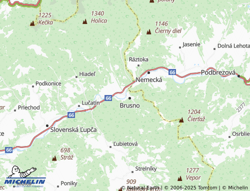 Mapa MICHELIN Ondrej nad Hronom - ViaMichelin