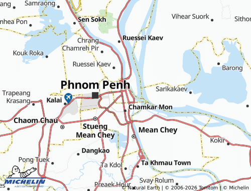 MICHELIN Phsar Thmei Bei map - ViaMichelin