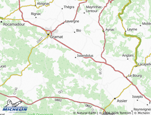 Mappa MICHELIN Issendolus - ViaMichelin
