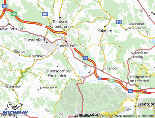 MICHELIN Dobersdorf map - ViaMichelin