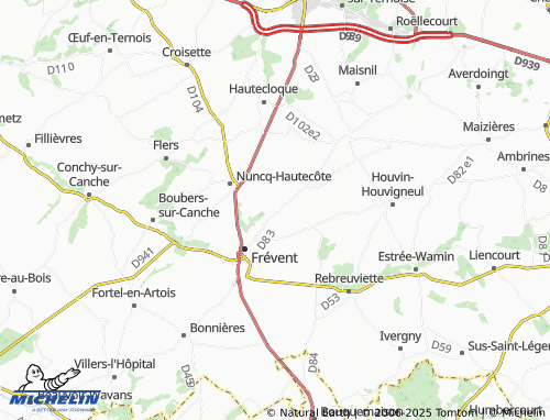 Carte MICHELIN Séricourt - ViaMichelin