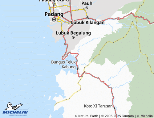 MICHELIN Bungus Selatan map - ViaMichelin
