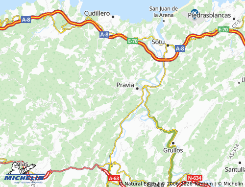 MICHELIN-Landkarte Cañedo - ViaMichelin