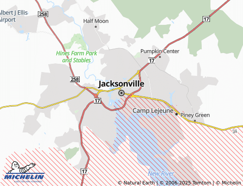 MICHELIN Jacksonville map - ViaMichelin