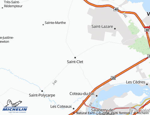 MICHELIN-Landkarte Saint-Clet - ViaMichelin