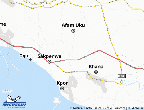 MICHELIN Korokoro map - ViaMichelin