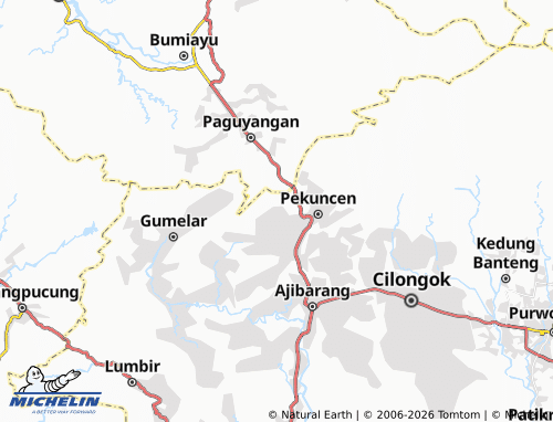 Carte MICHELIN Karangkemiri - ViaMichelin