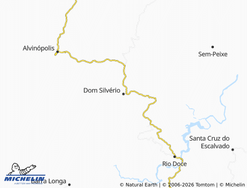 MICHELIN Dom Silvério map - ViaMichelin