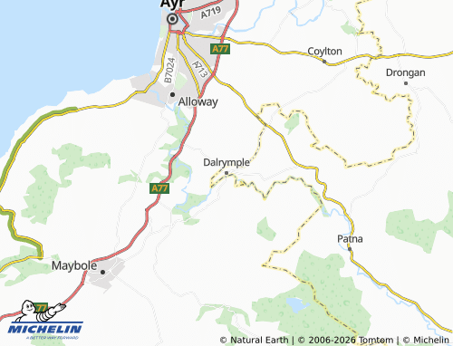 MICHELIN Dalrymple map - ViaMichelin