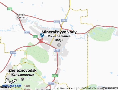 MICHELIN Mineral'nyye Vody map - ViaMichelin