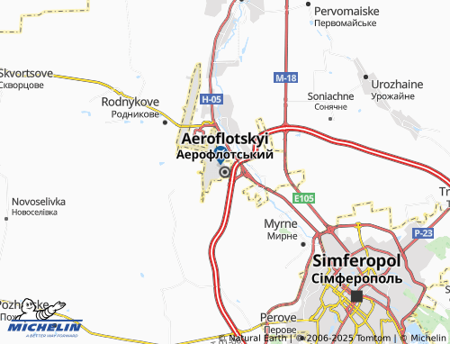 MICHELIN Aeroflotskyi map - ViaMichelin